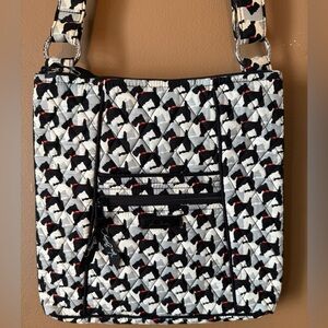 Vera Bradley Signature Print Scottie Dogs Hipster Crossbody Bag